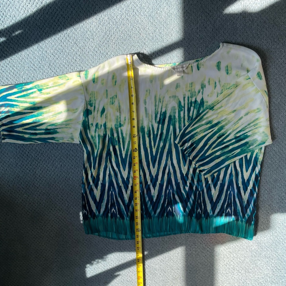 Christopher & Banks Multicolor Brushstroke Top